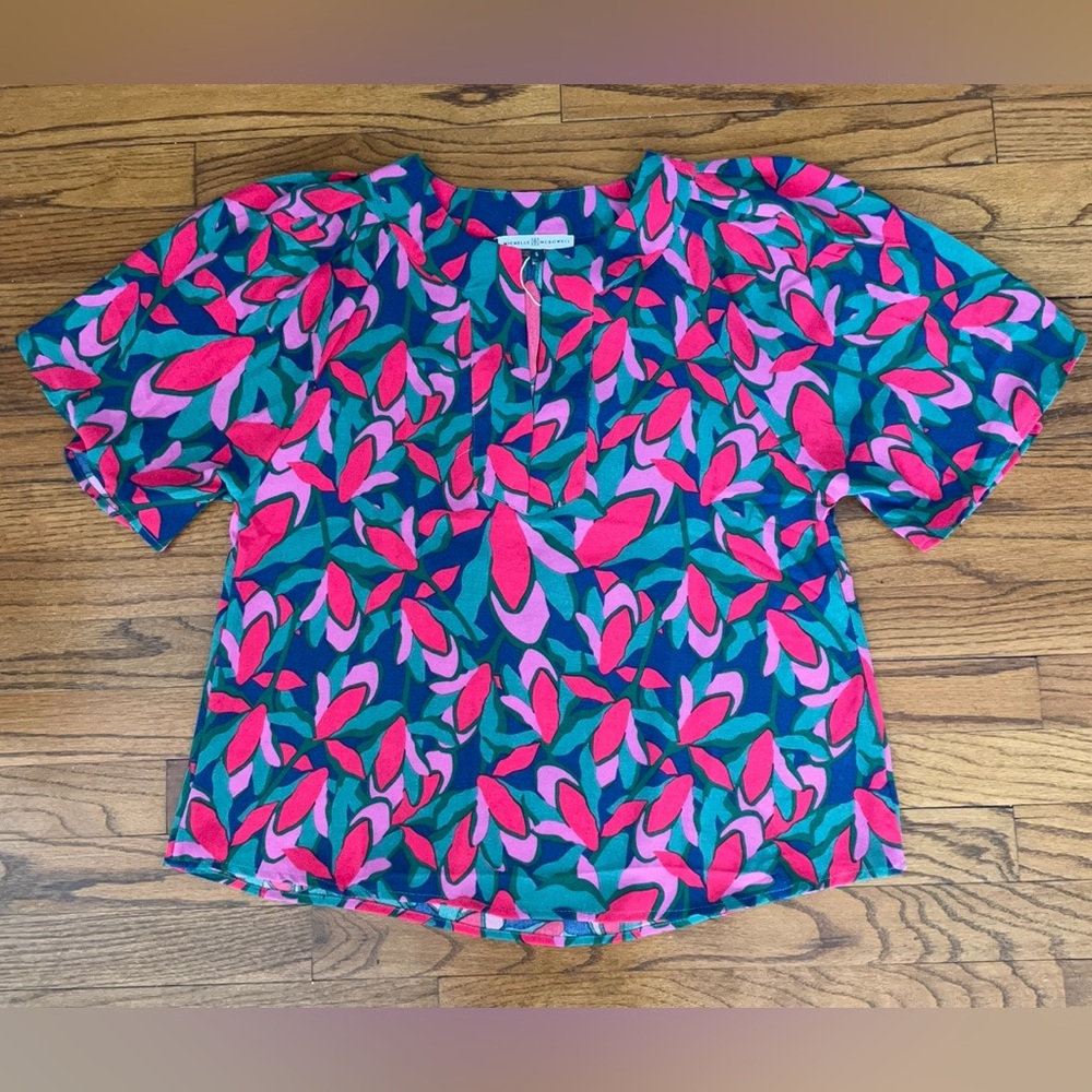 Michelle McDowell 46477 Forget Me Not Pink Lori Top Size Small NEW WITH TAGS
